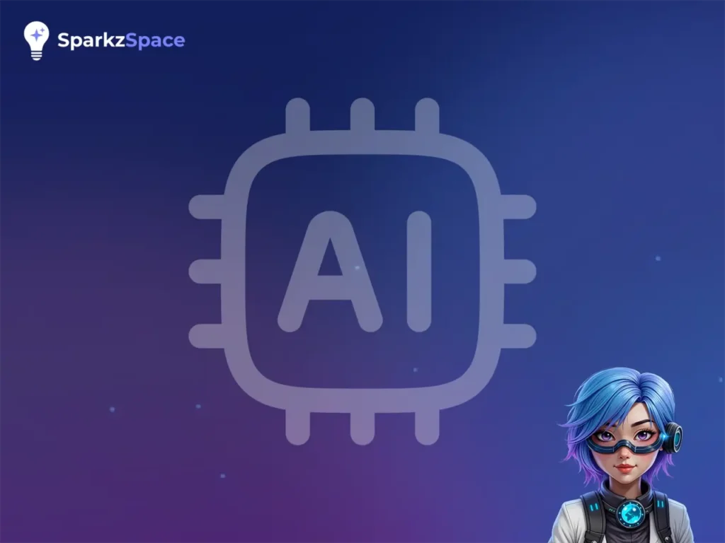 Illustration representing AI technology supporting learners and educators