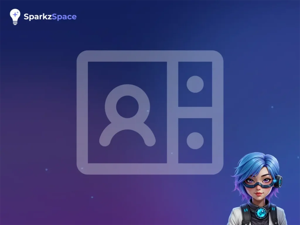 Illustration of a friendly AI guide supporting a learner